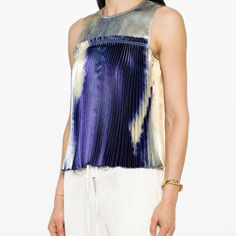 Ulla Johnson Andira pleated sleeveless top NWT 10